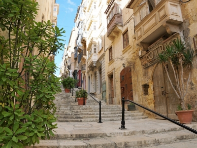 Ulička ve Vallettě